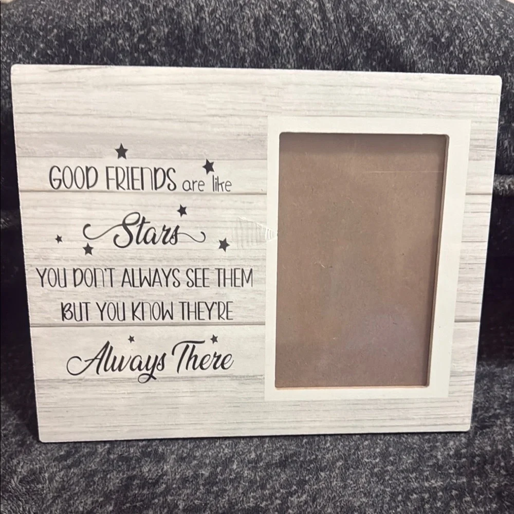 Inspirational White Wash Photo Frame 3 1/2” x 5 1/2 “